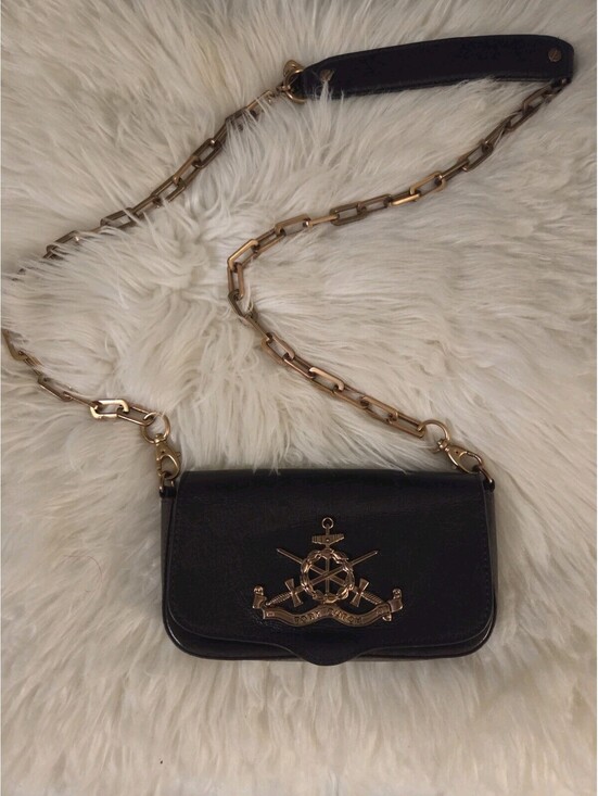 Tory Burch Handbags - Tory Burch Nautical Amulet Continental Mini Crossbody Bag Clutch Rare 2009